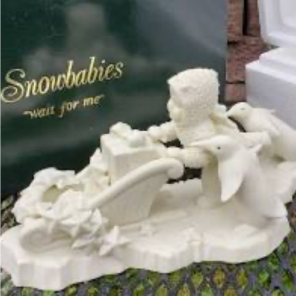 778. NIB DEPARTMENT 56 SNOWBABIES WAIT FOR ME - Picture 3 of 4